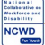 Blue stacked text reading National Collaborative on Workforce and Disability NCWD for Youth